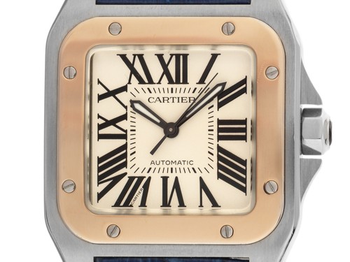 Cartier santos 100 modello - gm,