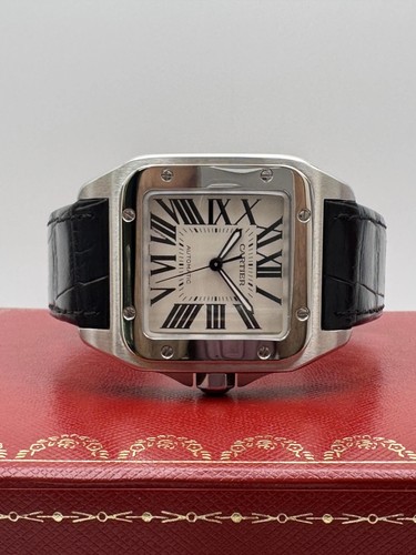 Cartier santos 100 argento - cartier,