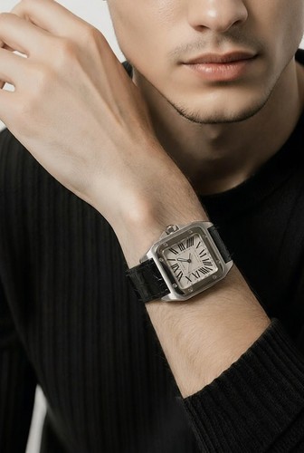 Cartier santos 100 - cartier, acciaio