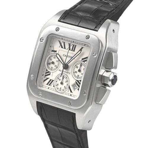 Cartier santos 100 chrono - chrono, xl