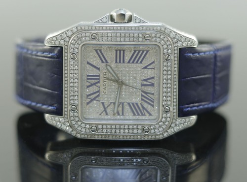 Cartier santos 100 diamanti - santos,