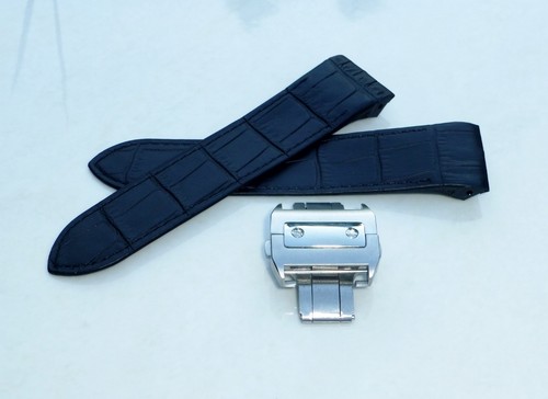 Cinturino pelle nera mm - in,