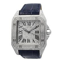 CARTIER Santos 100 XL Iced Out