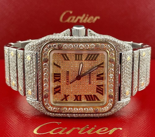 Uomo cartier santos - xl, 2-tone